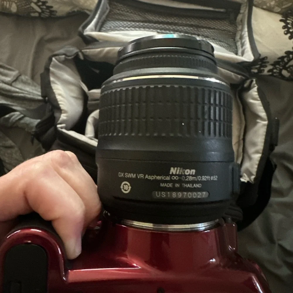 Nikon D3100 with bag, battery, etc